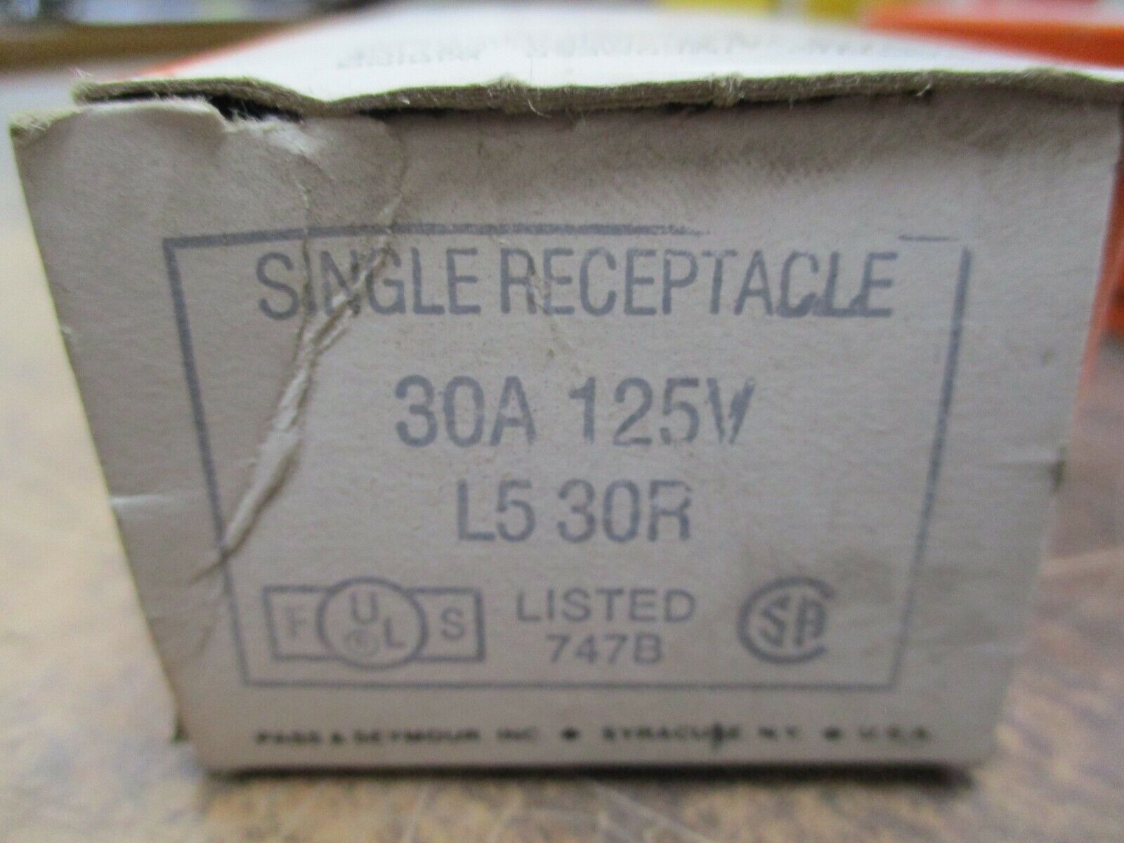 Pass & Seymour Receptacle L5 30R 30A 125V *Lot of 2* New Surplus