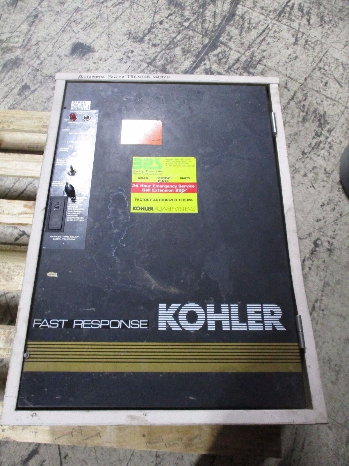 Kohler Automatic Transfer Switch K-166541-0070 70A 480V 3Ph 4W 60Hz 3P Used