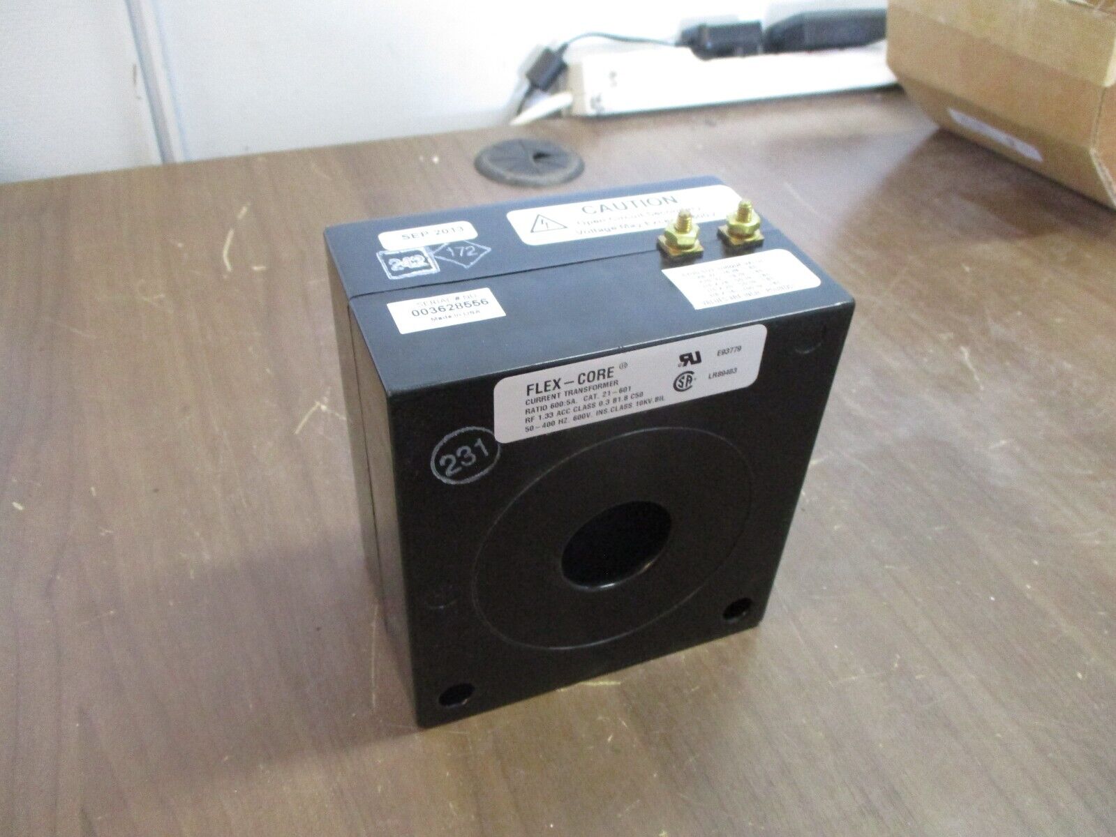 Flex-Core Current Transformer 21-601 Ratio 600:5A 600V 50-400Hz New Surplus