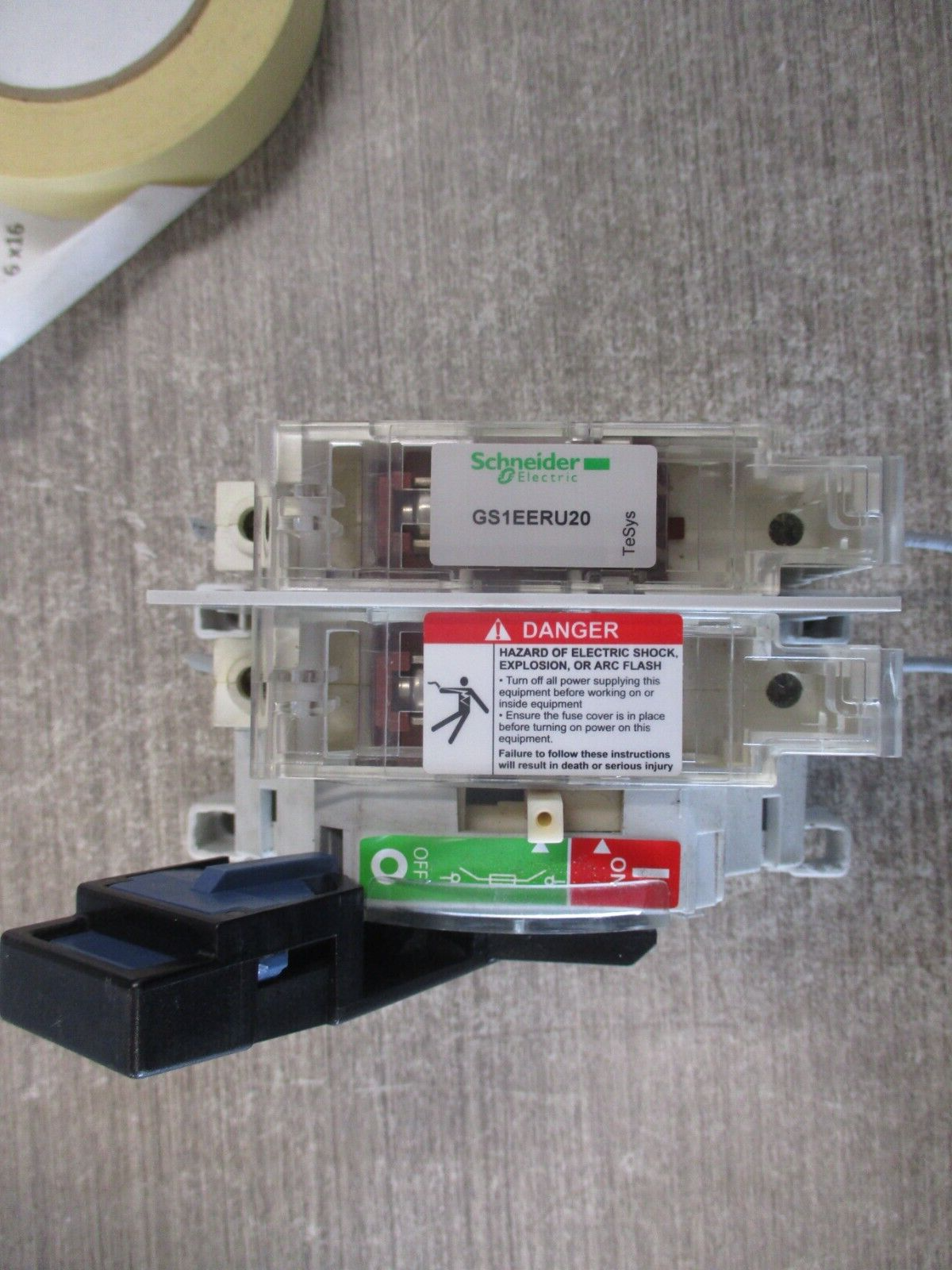 Schneider Electric Fusible General Purpose Switch GS1EERU20 30A 600V 2P Used