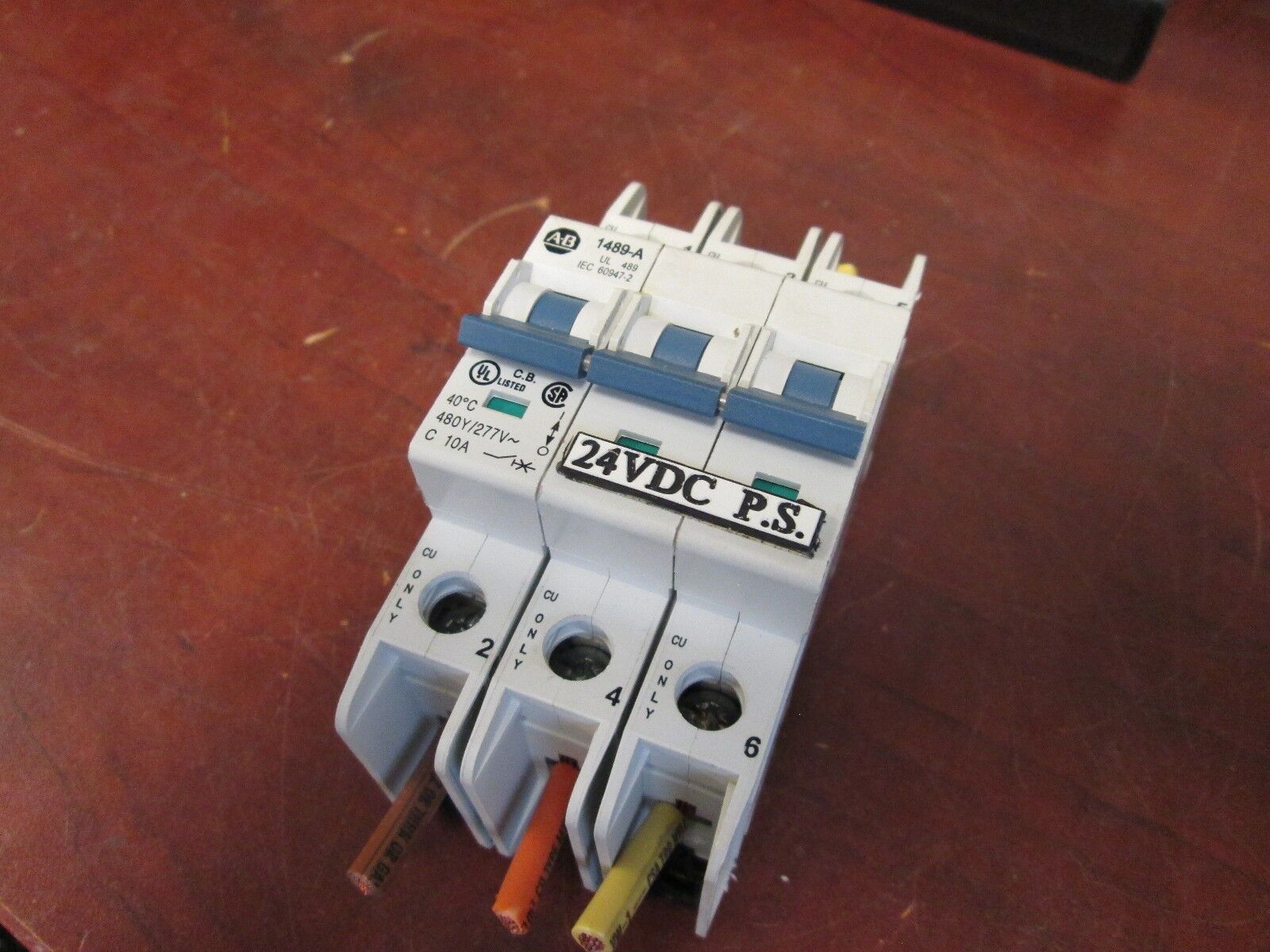 Allen-Bradley Miniature Circuit Breaker 1489-A 10A 480Y/277V 3P Used