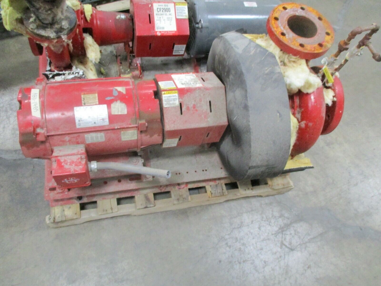 Bell & Gossett 1510 Pump 58C 9.000 BF 20HP 1080GPM 55Ft Head 1800RPM 175PSI Used