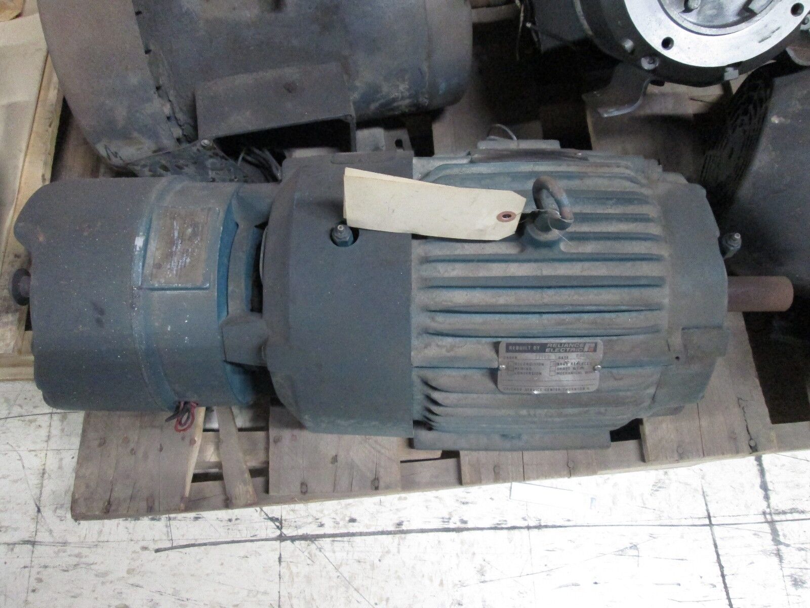 Reliance AC Motor w/ Brake 01MAN91677 G 001 DD 1HP 1175RPM 460V 1.7A Used