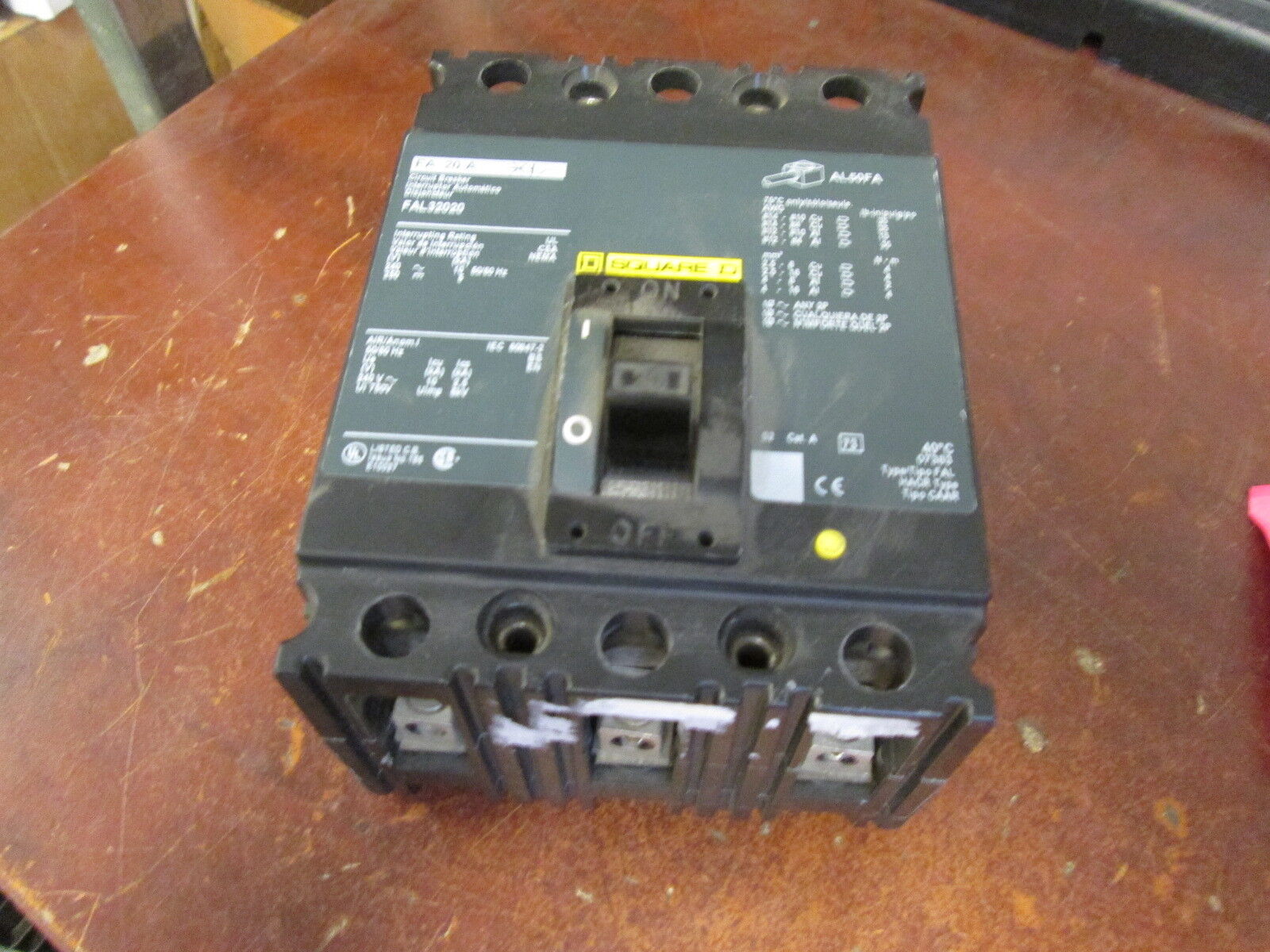 Square D Circuit Breaker FAL32020 3P 240V 20A Used