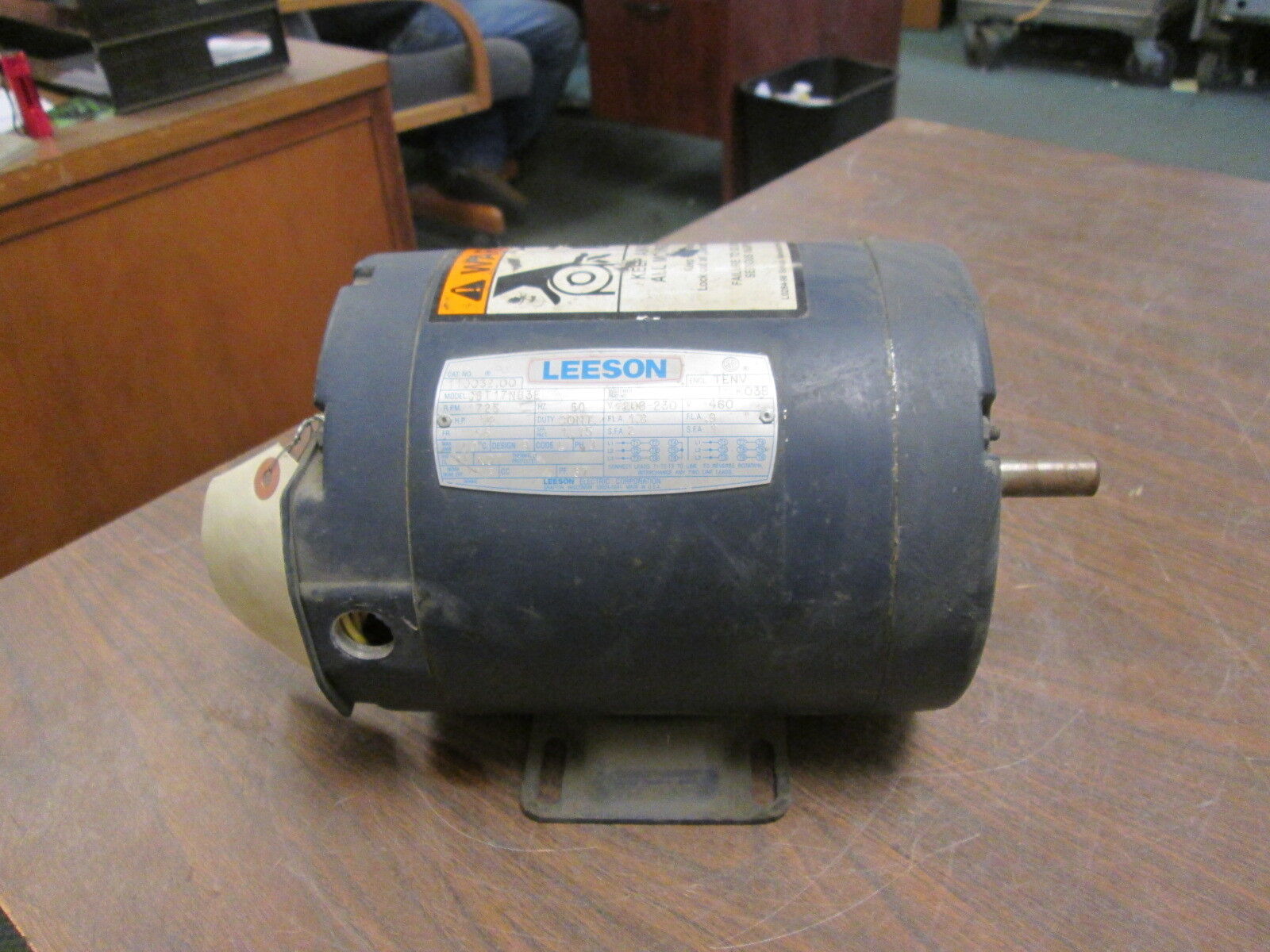 Leeson C6T17NB3E AC Motor 110032.00 ½HP 1725RPM FR:D56 ENCL:TENV 208-230/460V