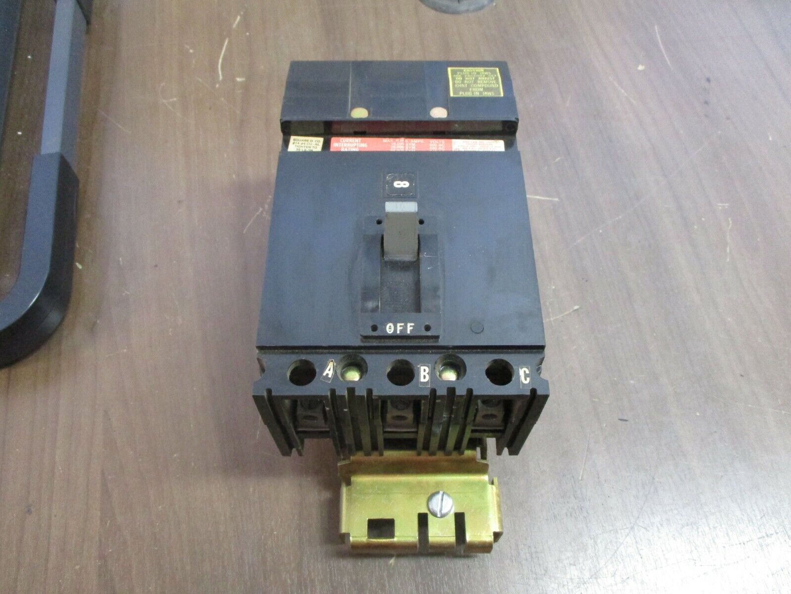 Square D I-Line Circuit Breaker FH36015 15A 600V 3P Used