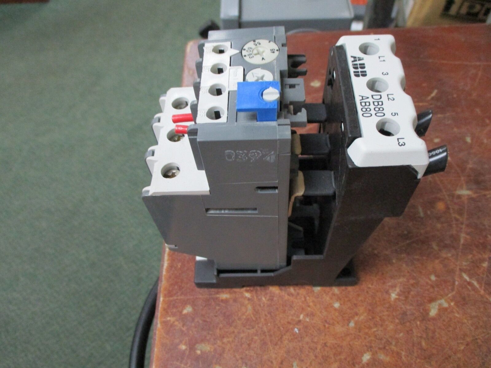 ABB Solid State Overload w/Din Rail Adaptor TA75 DU Trip: 45-63A Used