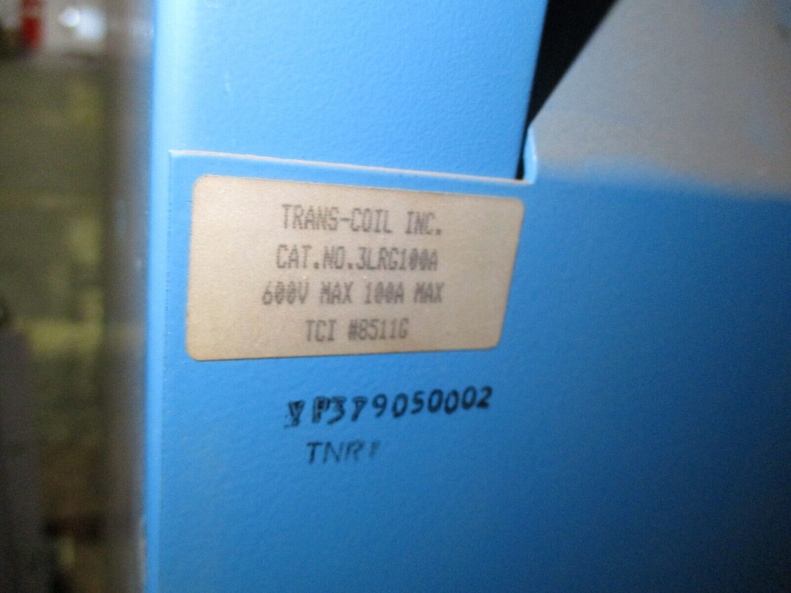 TCI Line Reactor 3LRG100A 100A 600V Used