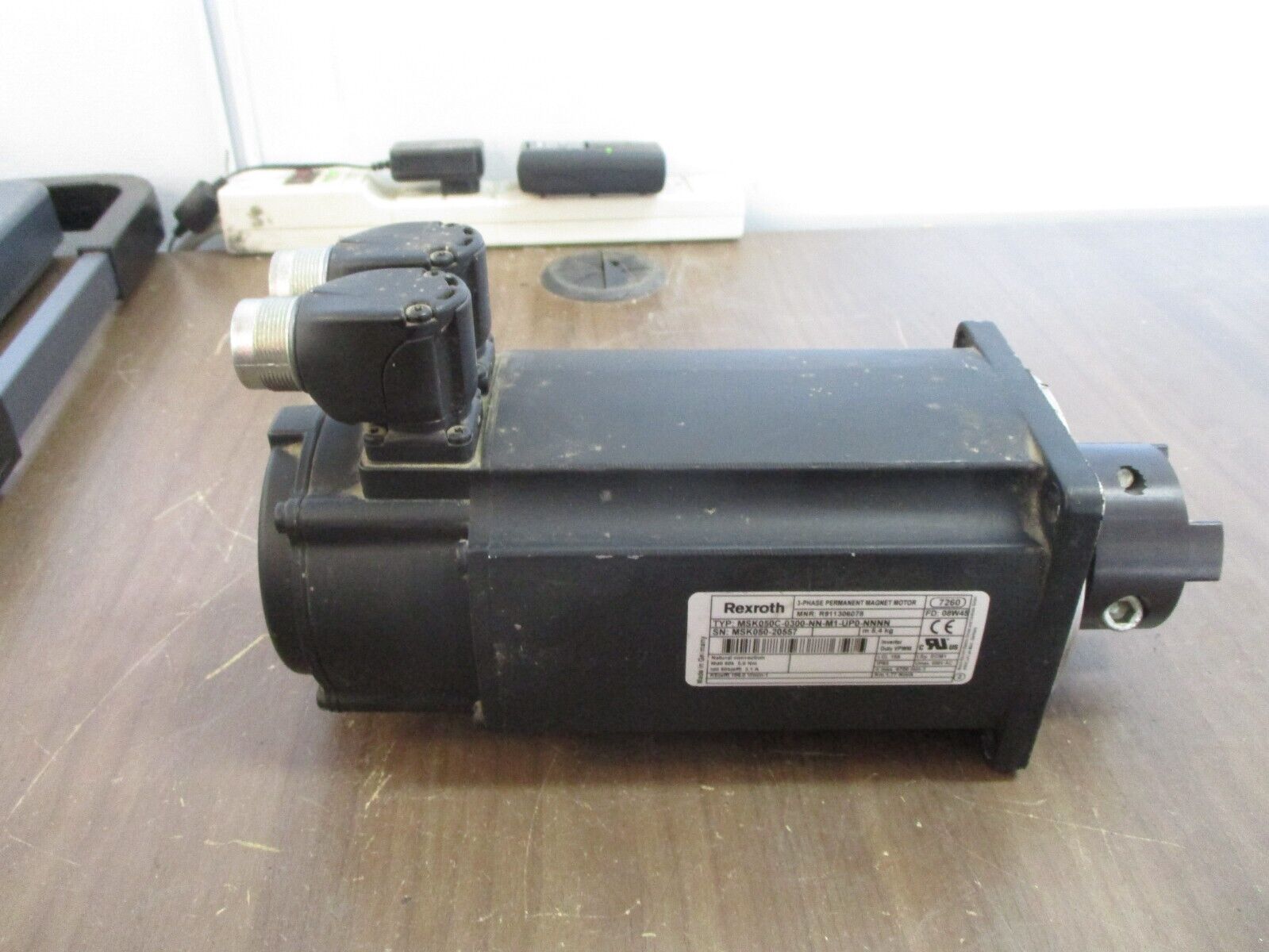 Rexroth Servo Motor MSK050C-0300-NN-M1-UP0-NNNN 3.1A 600V 1.77 Nm/A Used