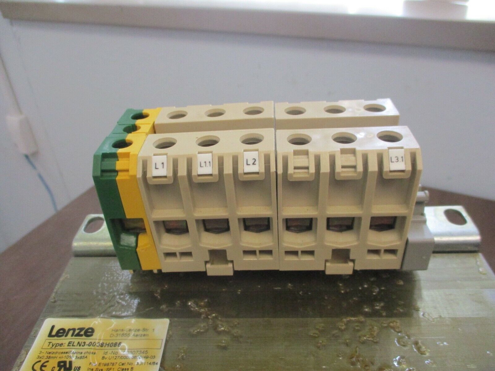 Lenze Mains Choke ELN3-0038H085 38mH 3Ph 85A Used