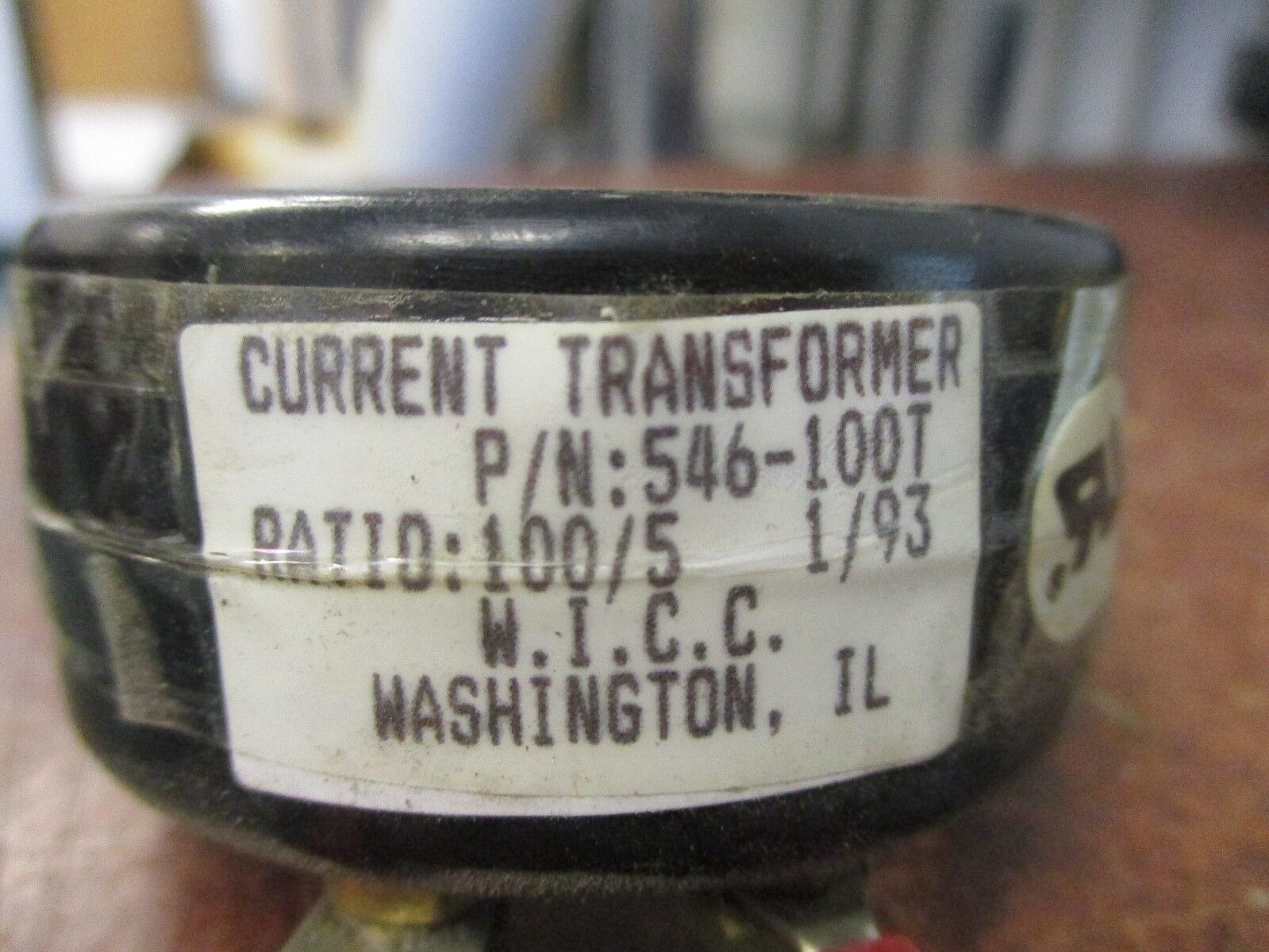 W.I.C.C Current Transformer 546-100T Ratio 100:5A Used