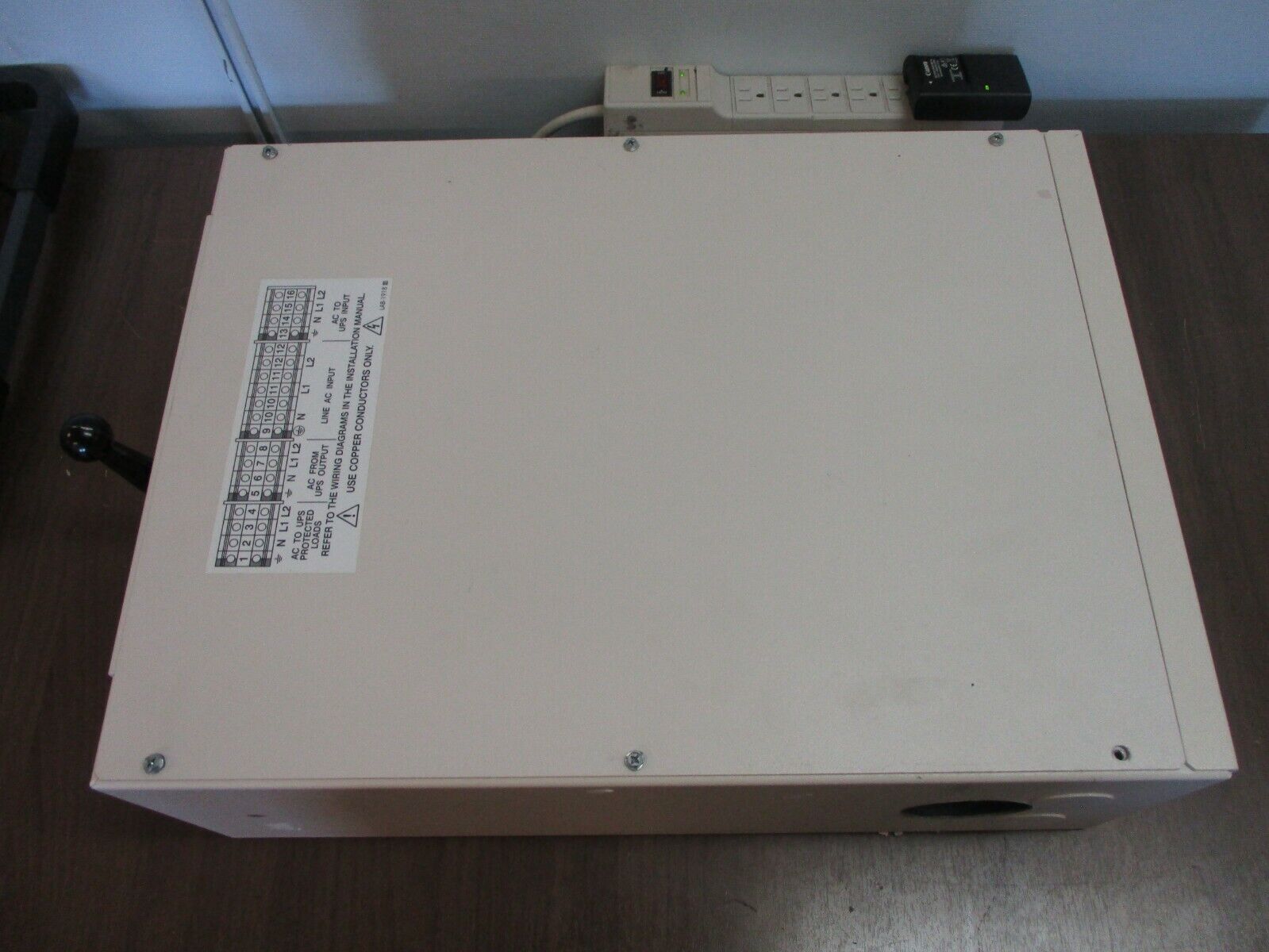 TUV / GS External Transfer Switch BPE-20-MBB-1A 300V 125A 1Ph 50/60Hz Used