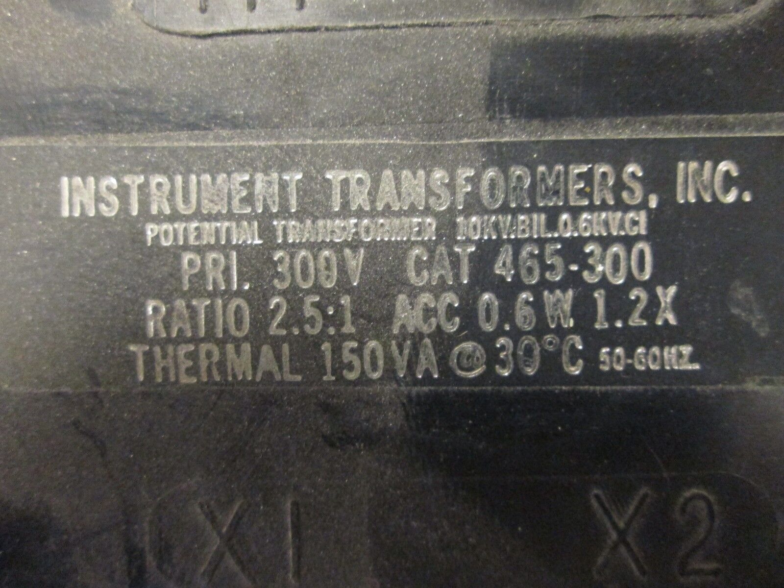 Instrument Transformers Potential Transformer 465-300 Pri 300V 2.5:1 Ratio