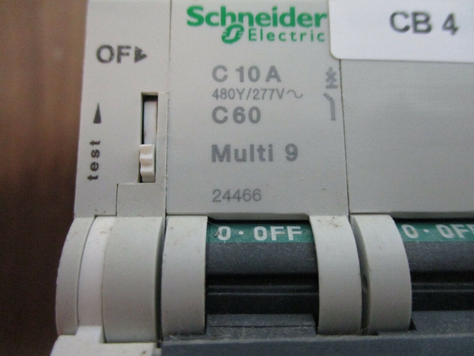 Schneider Electric Multi 9 Circuit Breaker 24466 10A 480Y/277V 3P w/ Aux Switch