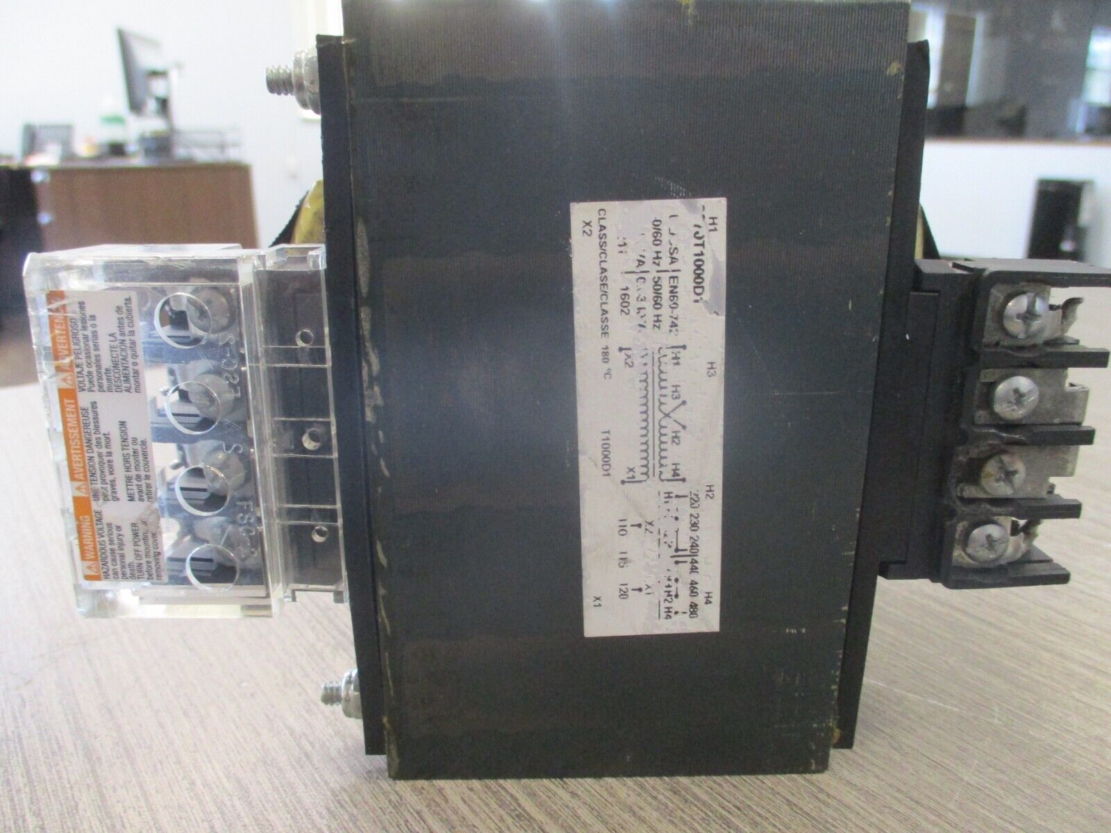 Square D Transformer 9070T1000D1 1KVA Pri:240/480, Sec: 120V Used