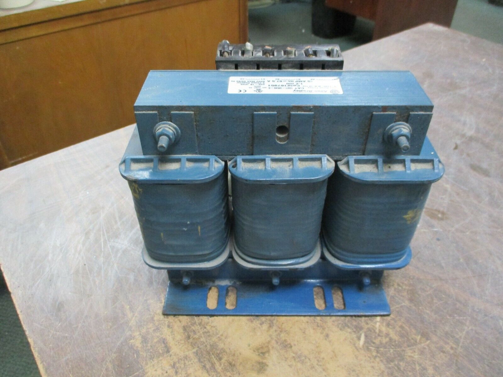 Allen-Bradley 3 Phase Line Reactor 1321-3R45-C 45A 600V 1.2mH Used