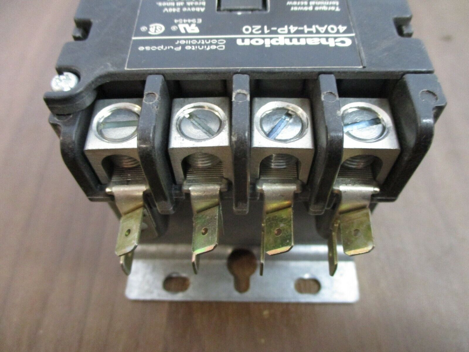 Champion Definite Purpose Contactor 40AH-4P-120 120V Coil 30A 600V Used