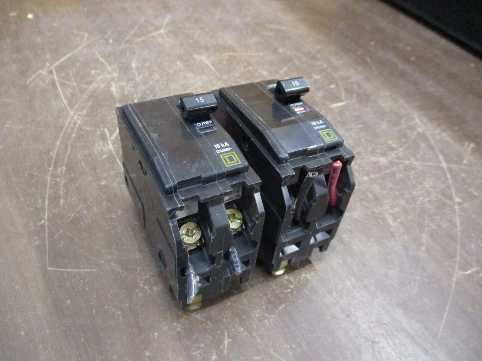 Square D Clip-On Circuit Breaker QO215 15A 120/240V 2P *Lot of 2* Used