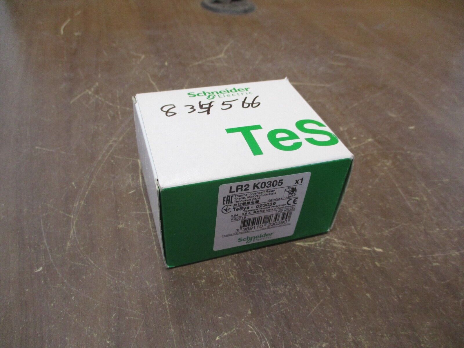 Schneider Electric Solid State Overload LR2 K0305 Trip: 0.54-0.8A New Surplus