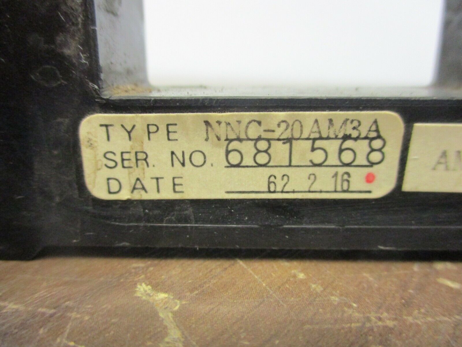 Nana Electronics Current Transformer NNC-20AM3A Used