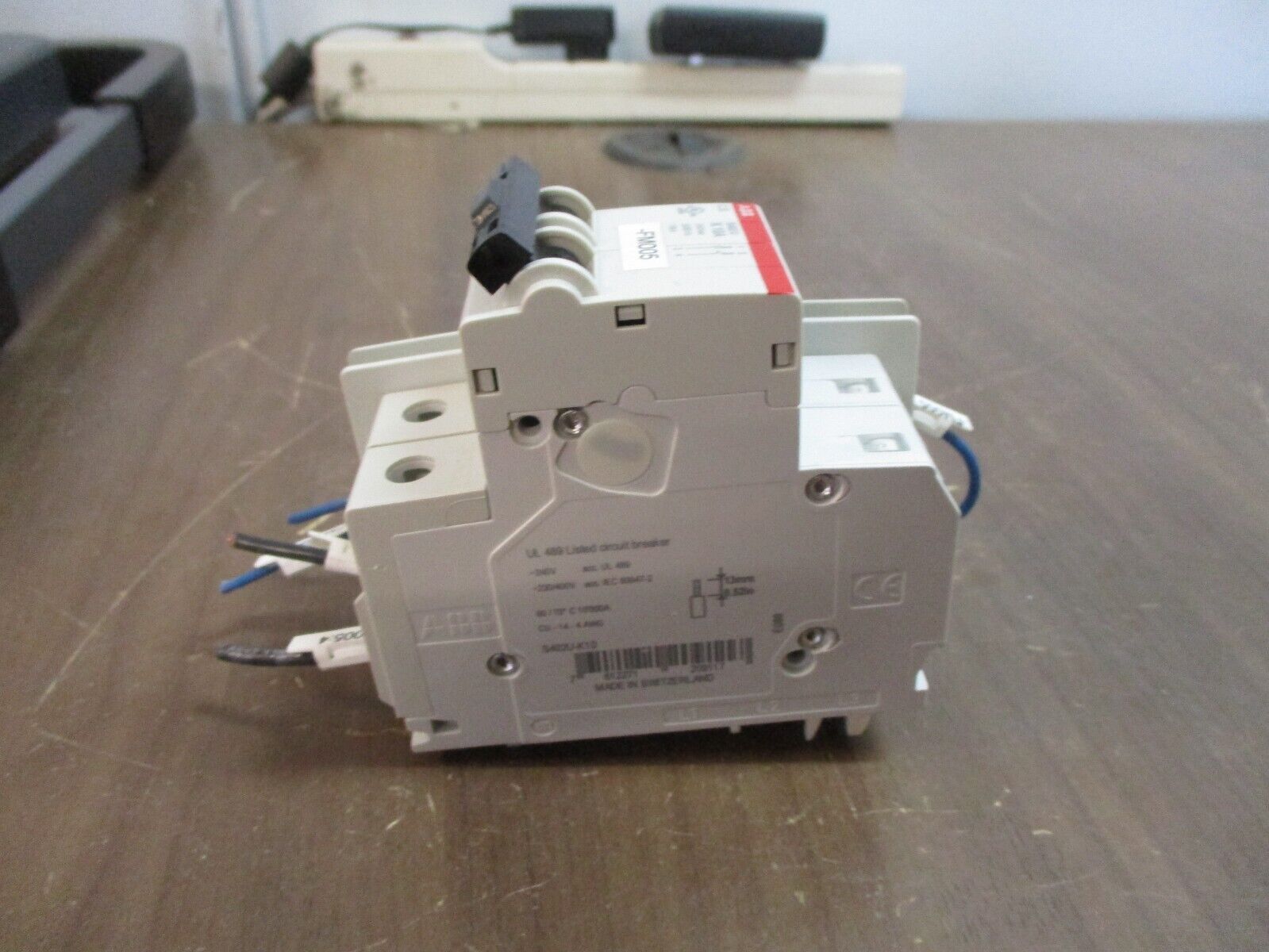 ABB Circuit Breaker S402 U K10A 10A 240V 2P w/ Aux Used