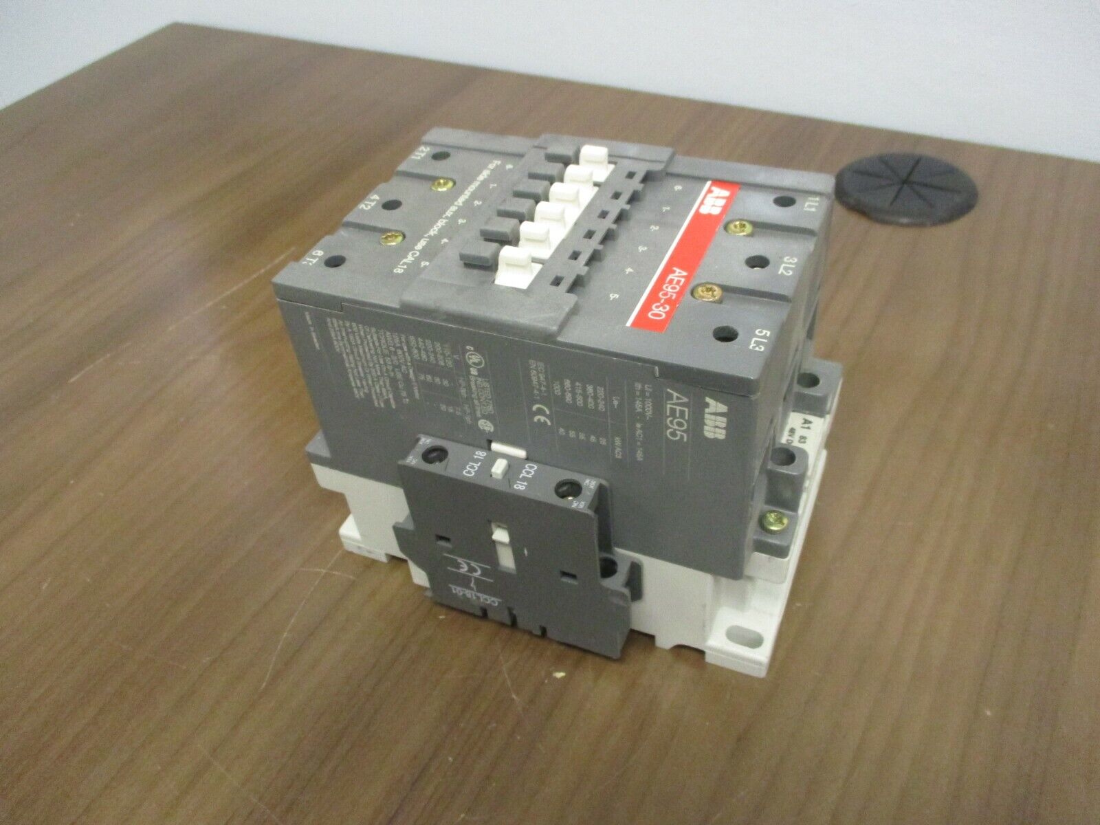 ABB Contactor AE95-30 48VDC Coil 125A 600V w/ (2) Aux Contacts Used