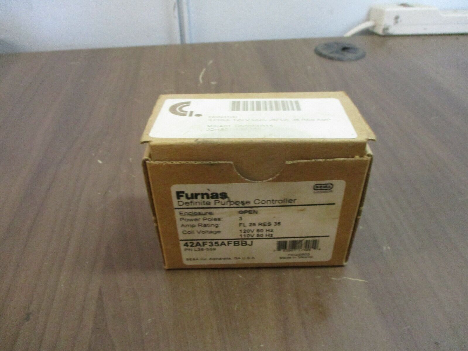 Furnas Definite Purpose Contactor 42AF35AFBBJ 120V Coil 25A 3Ph New Surplus