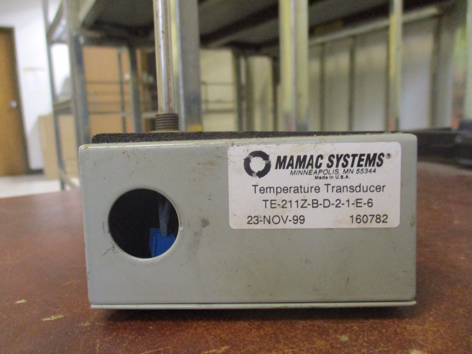 Mamac Systems Temperature Tranducer TE-211Z-B-D-2-1-E-6 Used