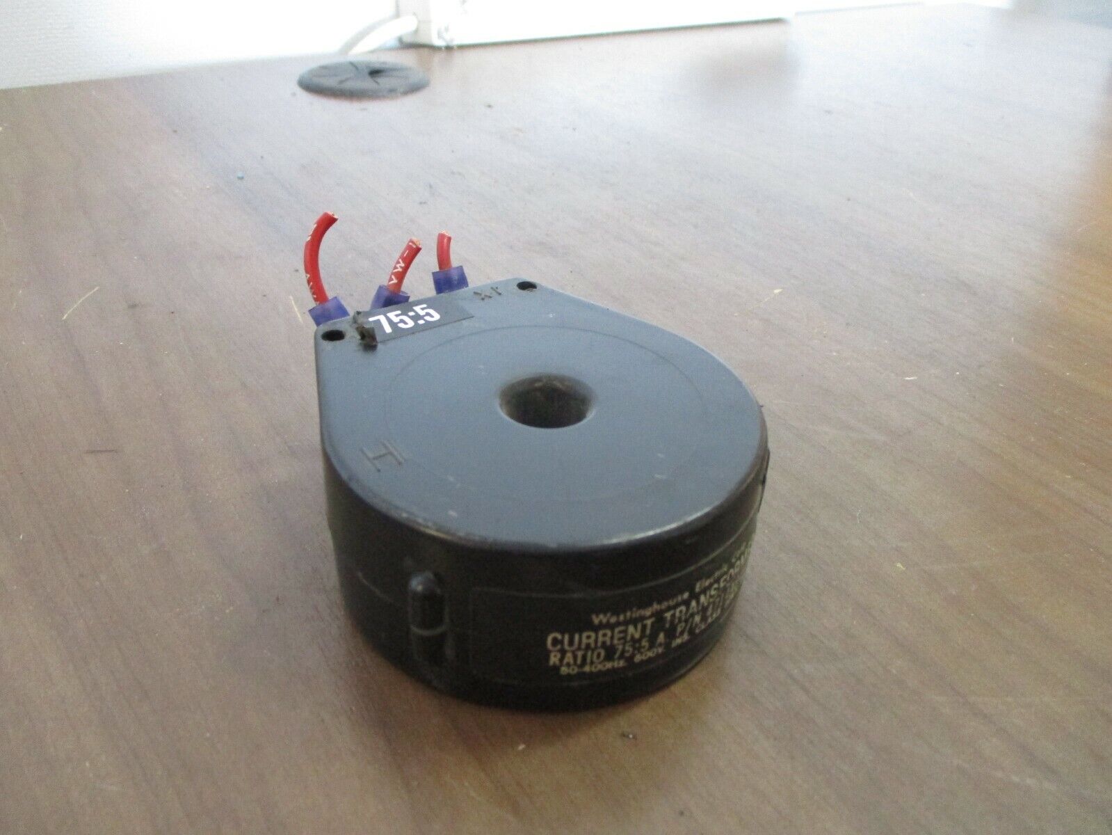 Westinghouse Current Transformer 4714A84H03 Ratio 75:5A 600V 50-400Hz 10kV BIL