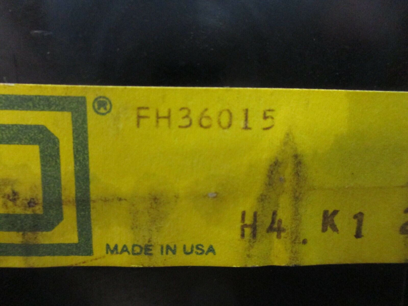 Square D I-Line Circuit Breaker FH36015 15A 600V 3P Used