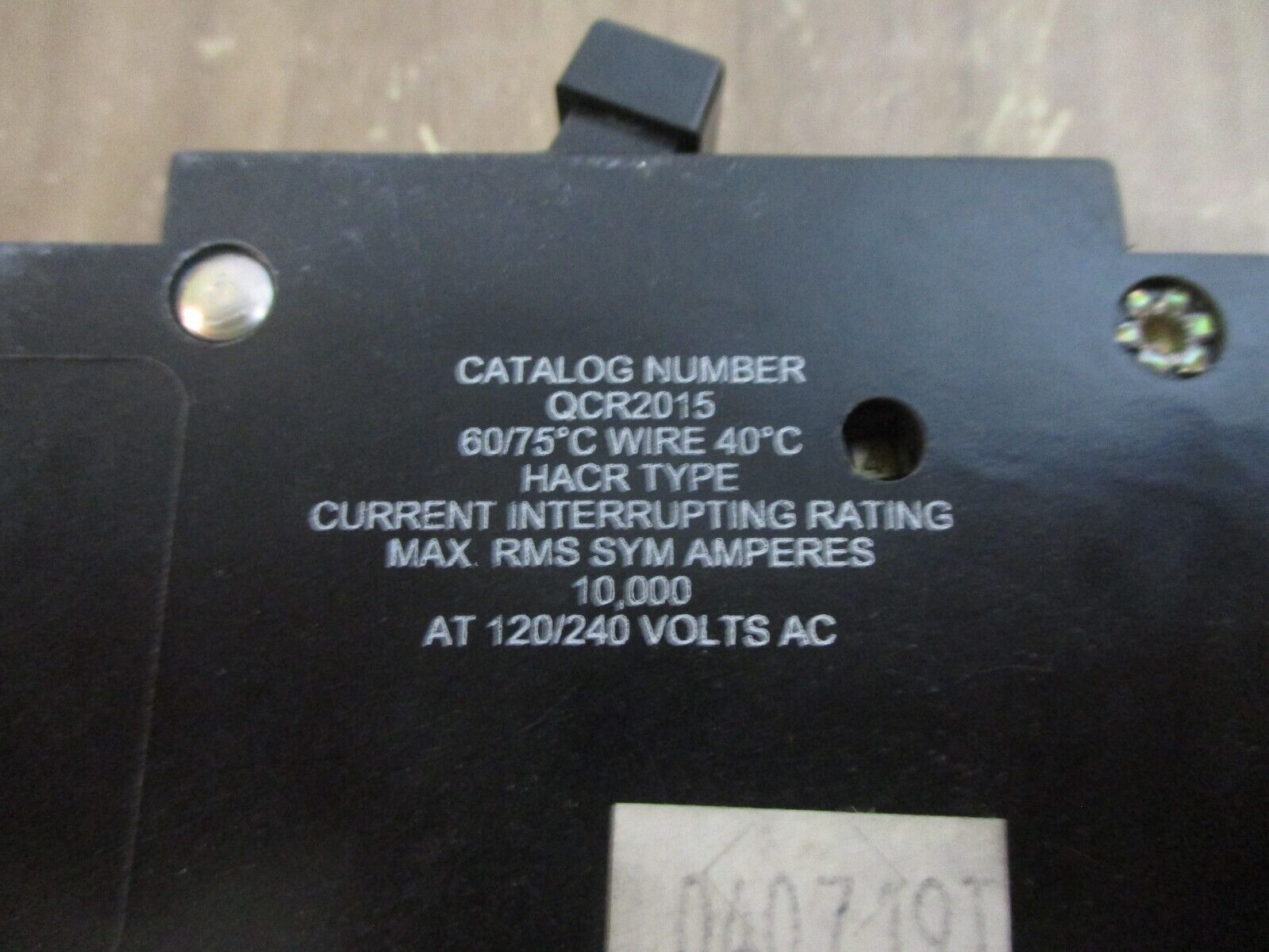 Cutler-Hammer Circuit Breaker QCR2015 15A 120/240V 2P Used