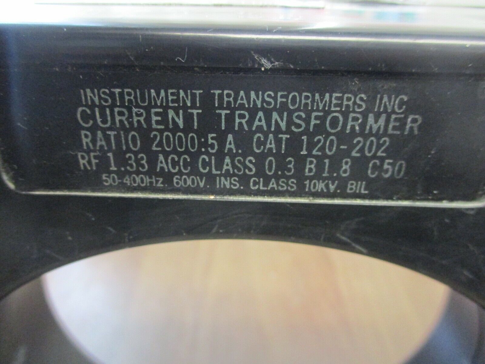 Instrument Transformers Current Transformer 120-202 Ratio 2000:5A 600V 50-400Hz