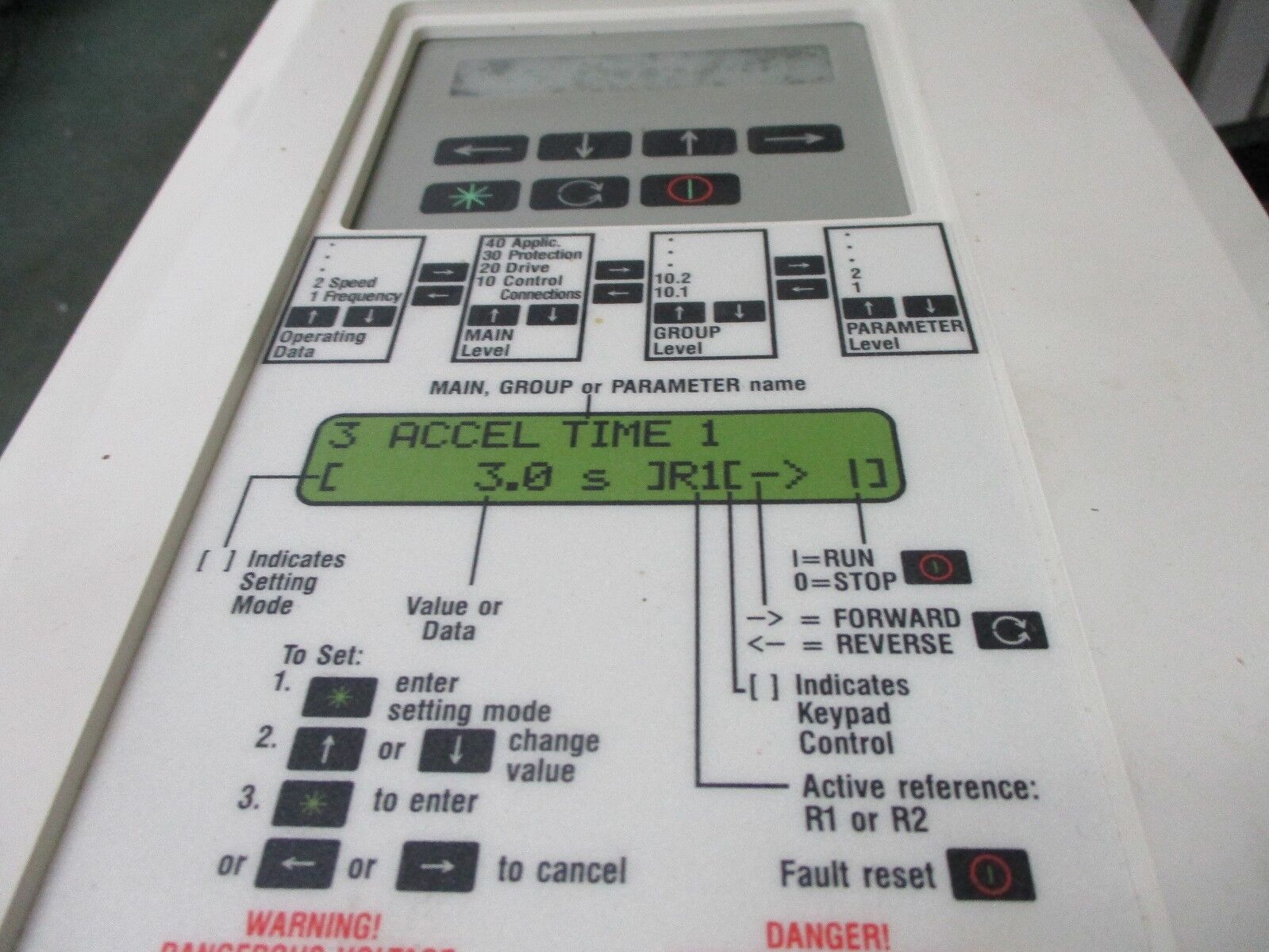 ABB AC Drive ACH501-005-4-00P2 5HP 3Ph Input: 440-500V Used