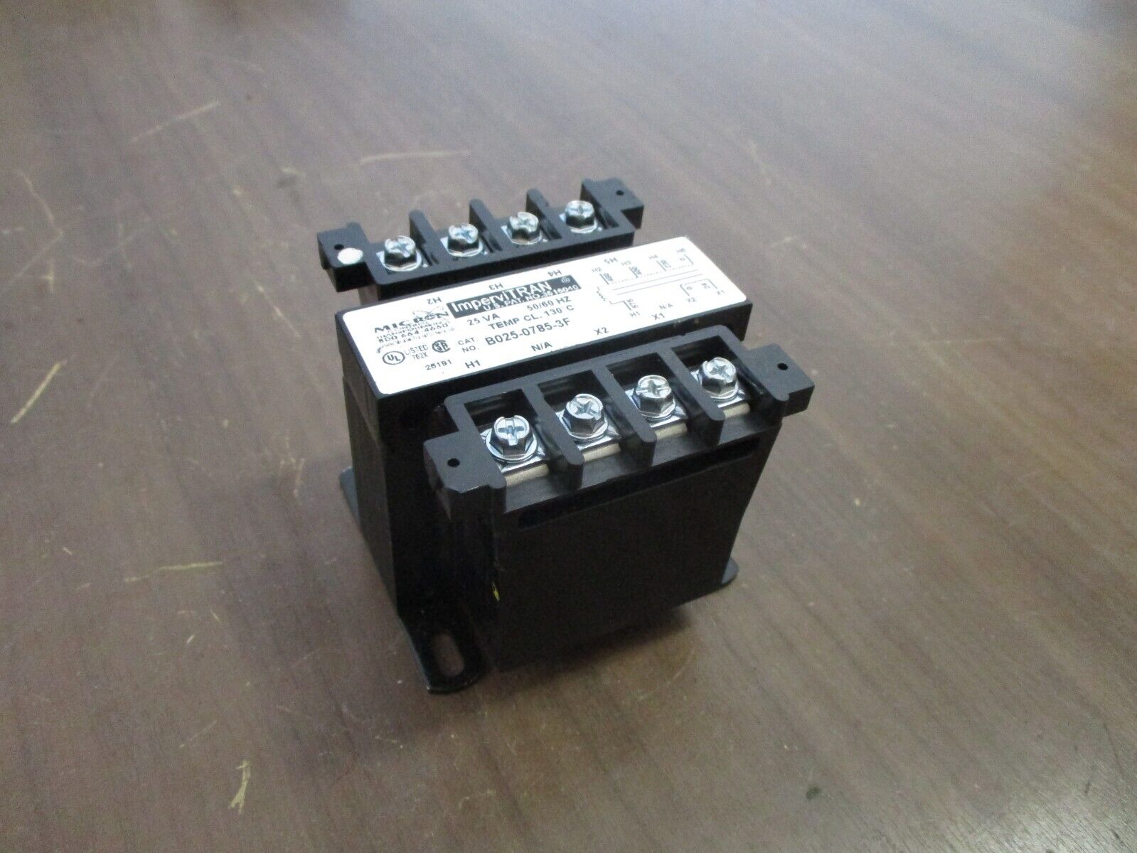 Micron ImperviTRAN Control Transformer B025-0785-3F 25VA Pri: 230/400/480V Used