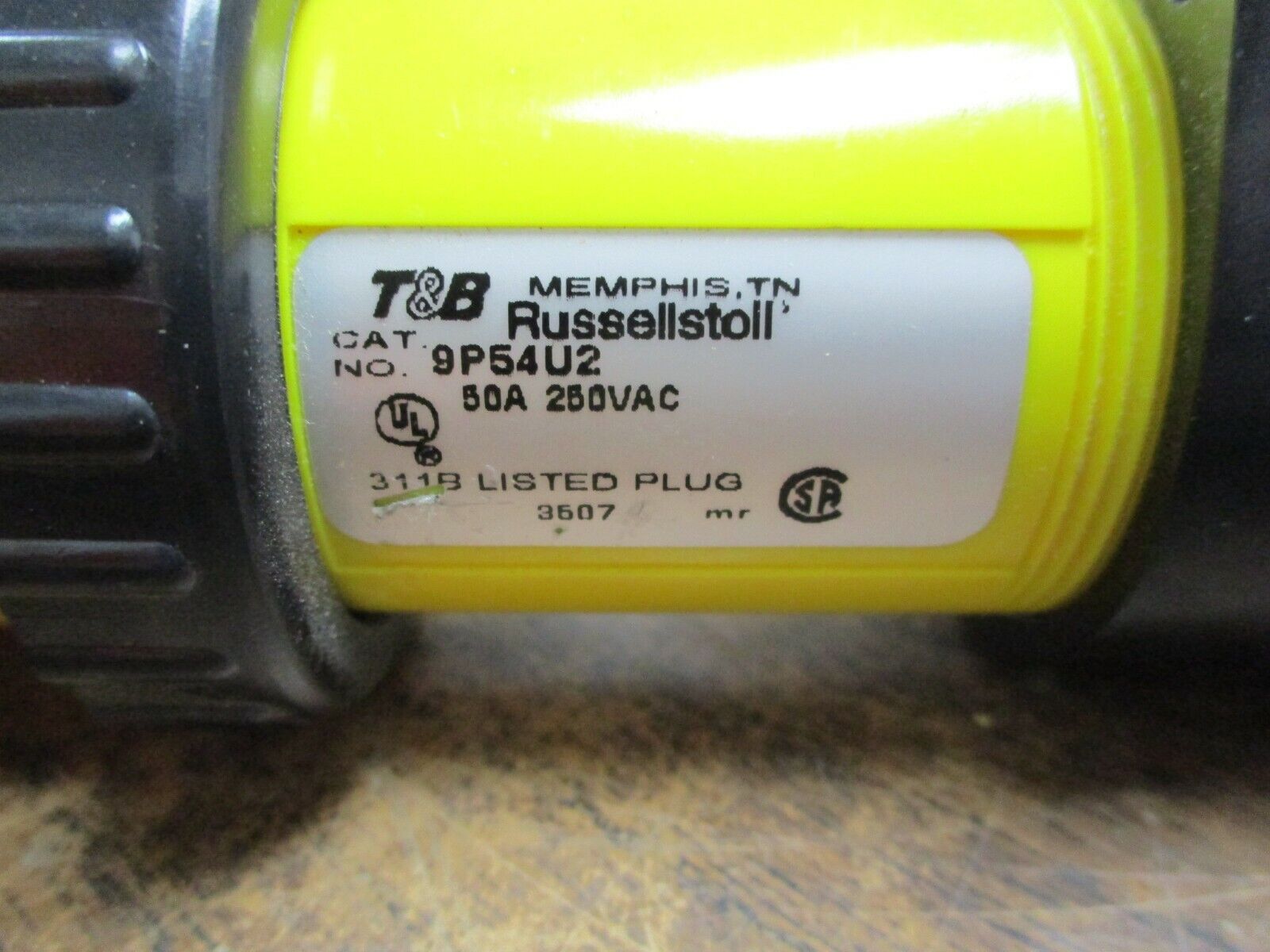 Thomas & Betts Russellstoll Plug 9P54U2 50A 250VAC Used