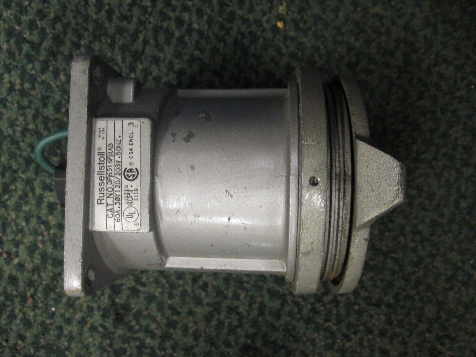 Russellstoll Receptacle DF6516FRAB 60A 120/208V 3Ph Used