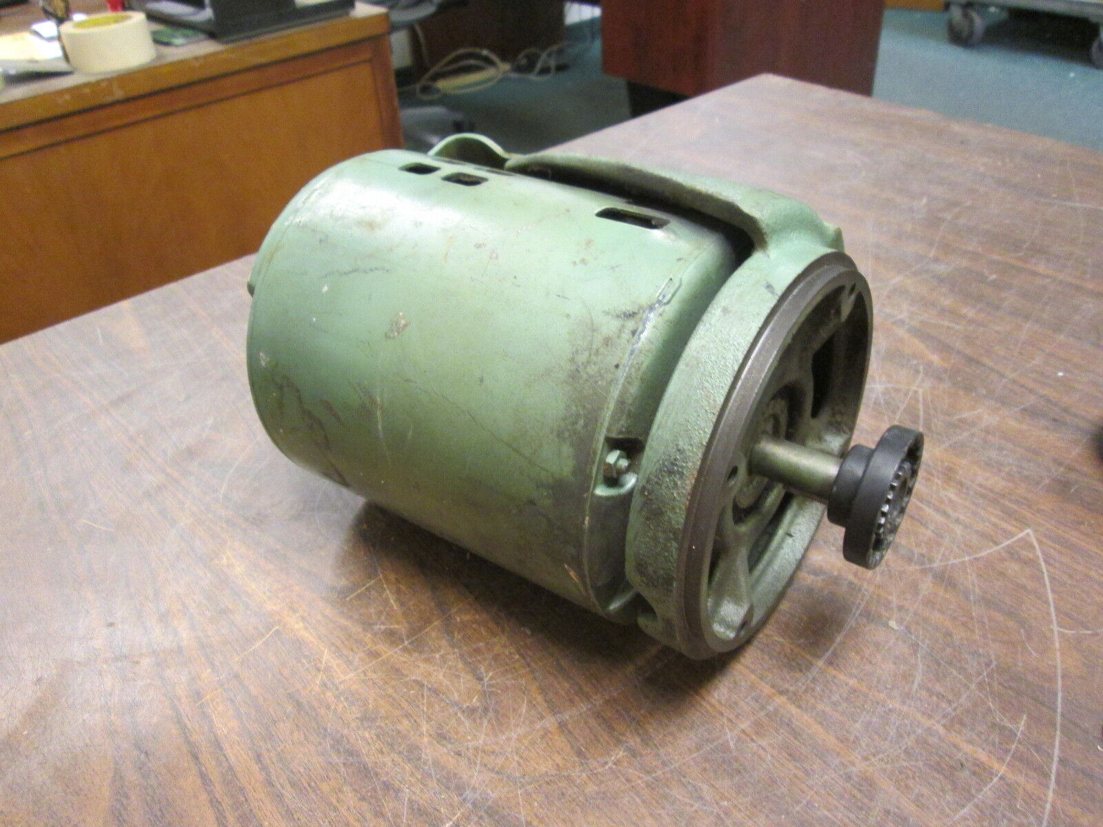 GE AC Motor 5K43MG3456 1HP 1725RPM FR: 56 230/460V 3.2/1.6A Used