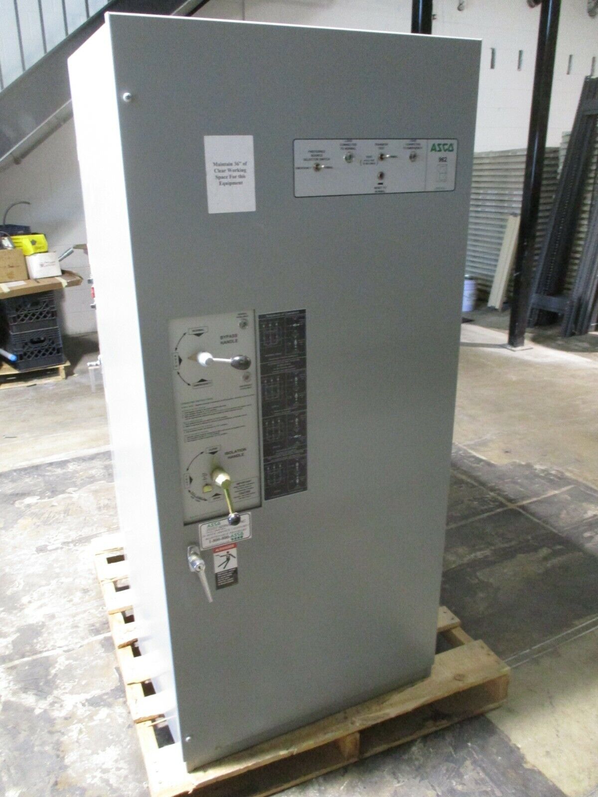 Asco 962 Automatic Transfer Switch w/ Bypass E962315097XC 150A 480V 60Hz Used