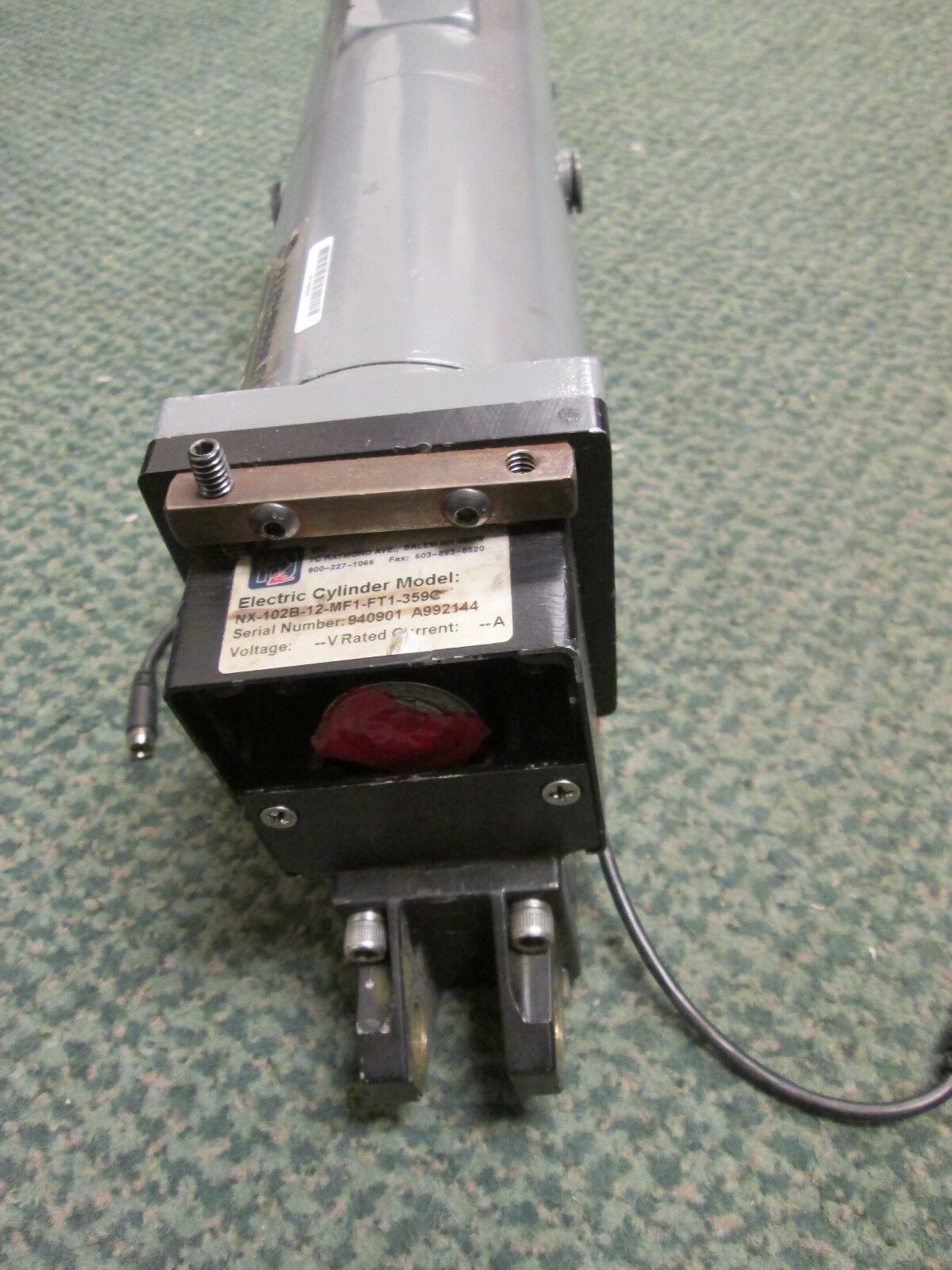 Allen-Bradley DC Servo Motor w Cylinder 132GDS-K3E-FL-E1 NX-102B-12-MF1-FT1-359C