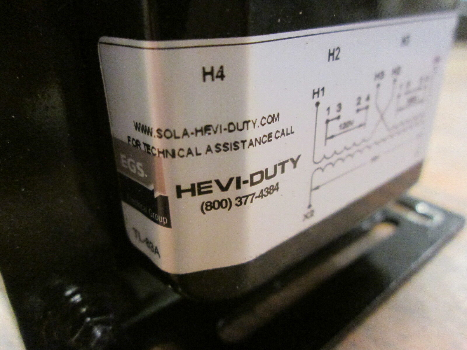 Hevi-Duty Control Transformer E100EWB 0.100 KVA Pri: 120-240V Sec: 24V Used