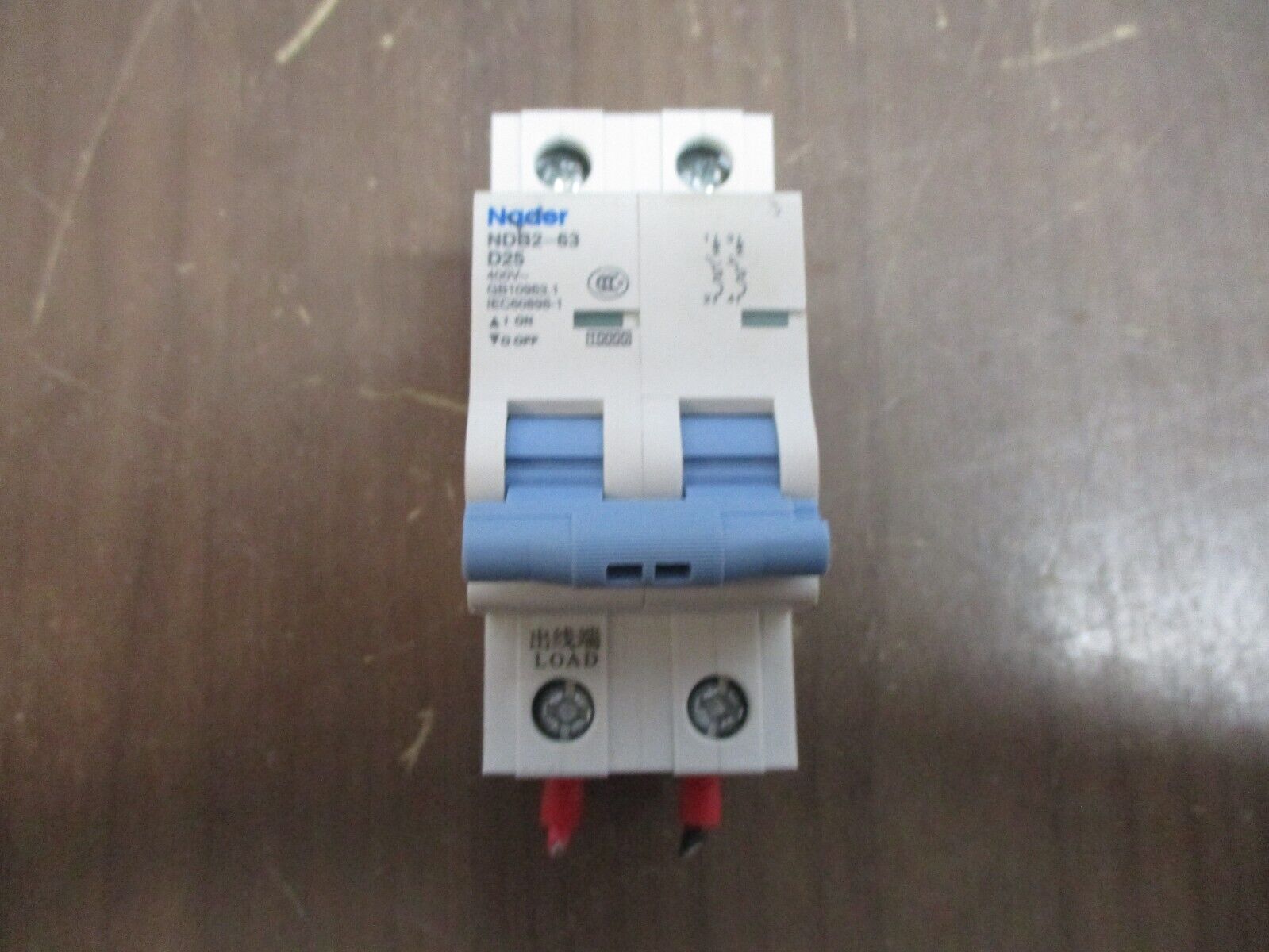 Nader Circuit Breaker NDB2-63D25 25A 400V 2P Used