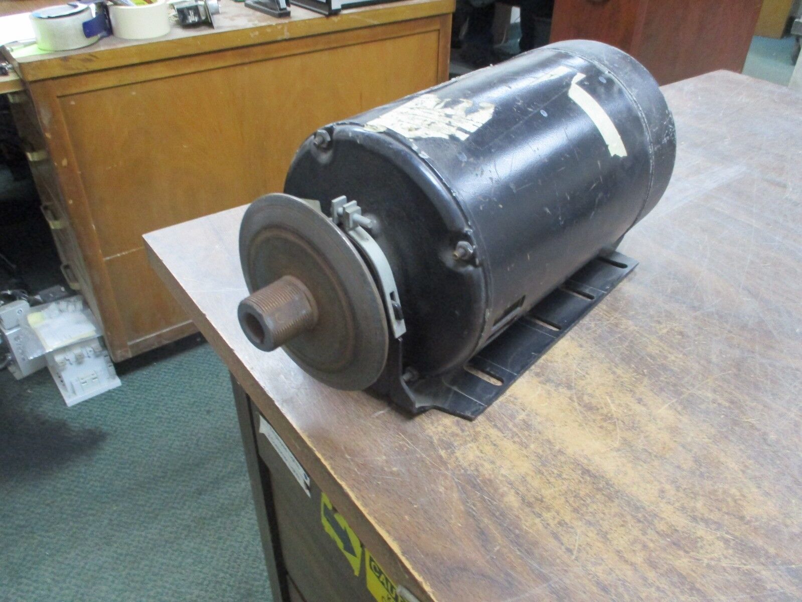 A.O. Smith AC Motor BK3152 1.5HP 3500RPM FR:56H 208-230/460V 4.1/2.55A Used