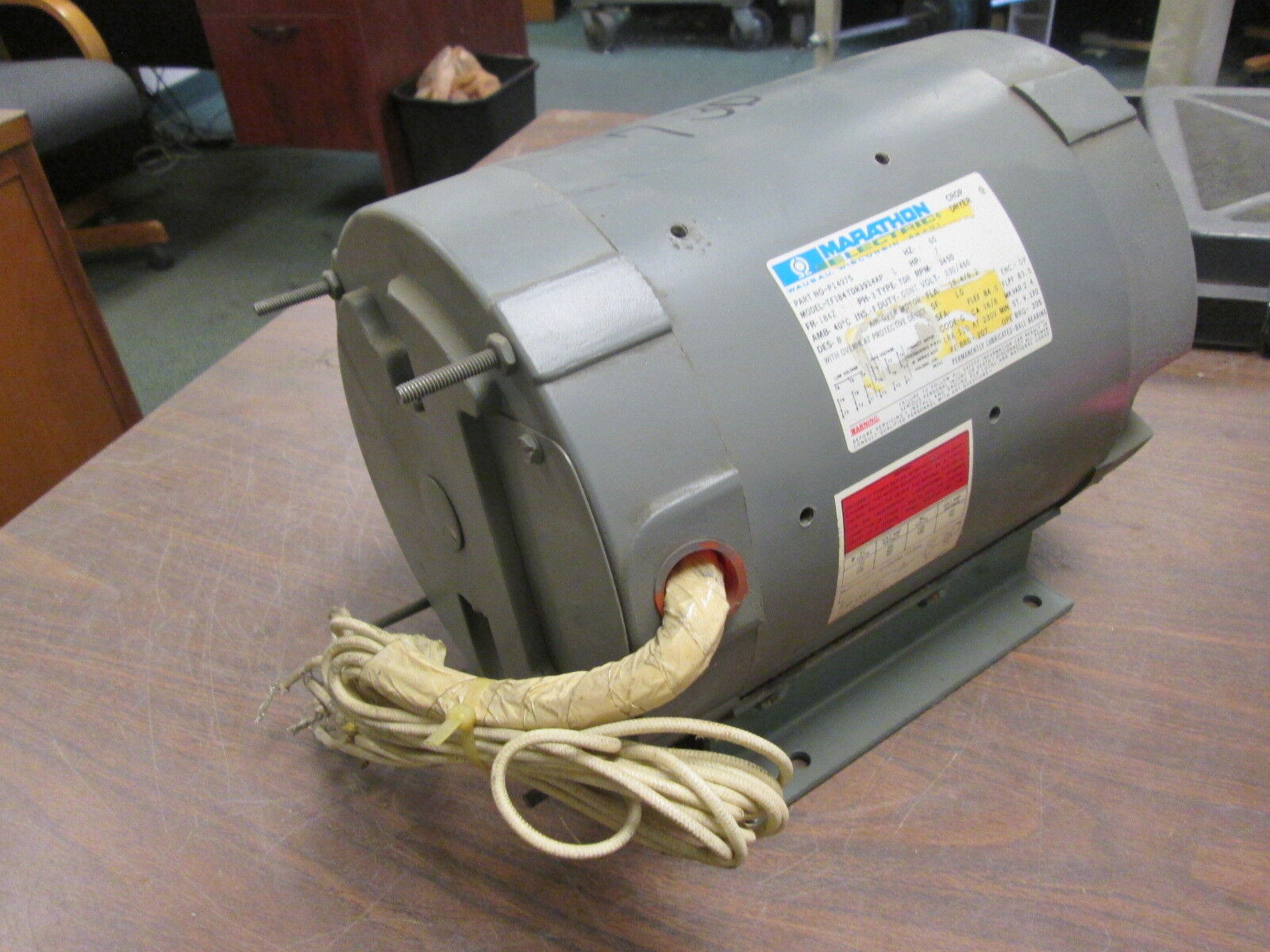 Marathon TH184TDR3914AP AC Motor P14975 7HP 3450RPM FR:184Z ENCL:DP, Refurbished