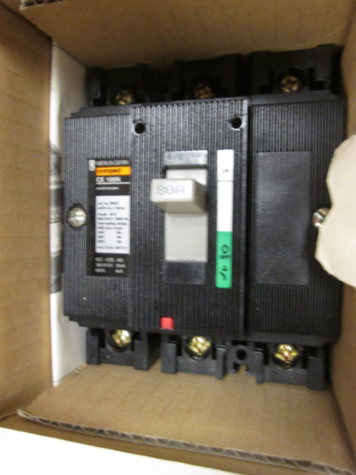 Merlin Gerin Circuit Breaker CE 106N 38033 80A 600V 3P New Surplus