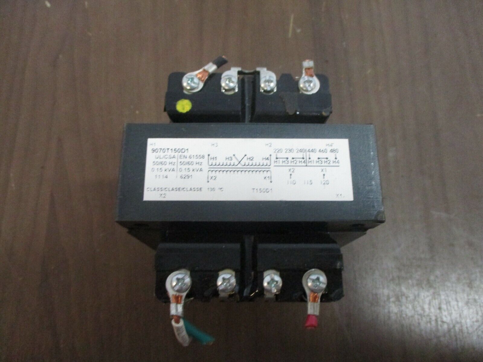 Square D Control Transformer 9070T150D1 0.15kVA Pri: 240/480V Sec: 120V 50/60Hz