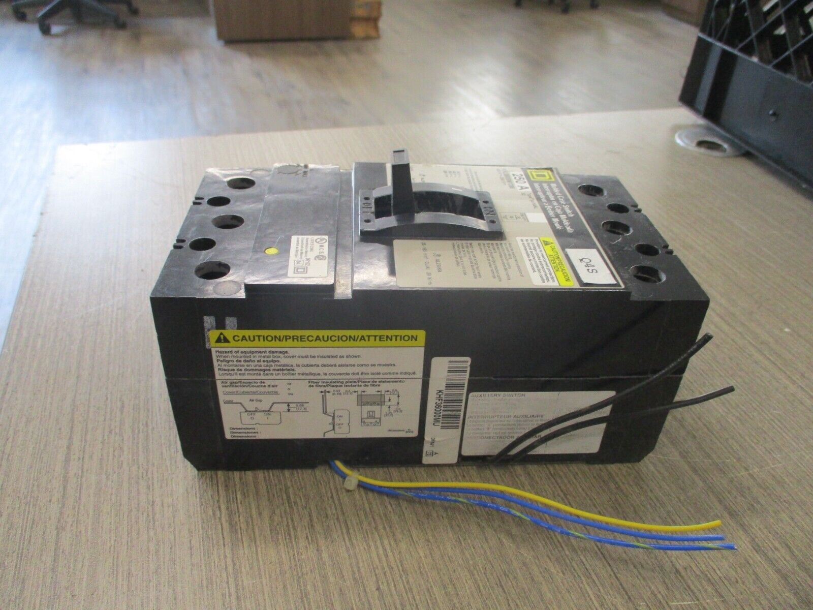 Sqaure D Circuit KHL36000M1212 250A 600V 3P Used.