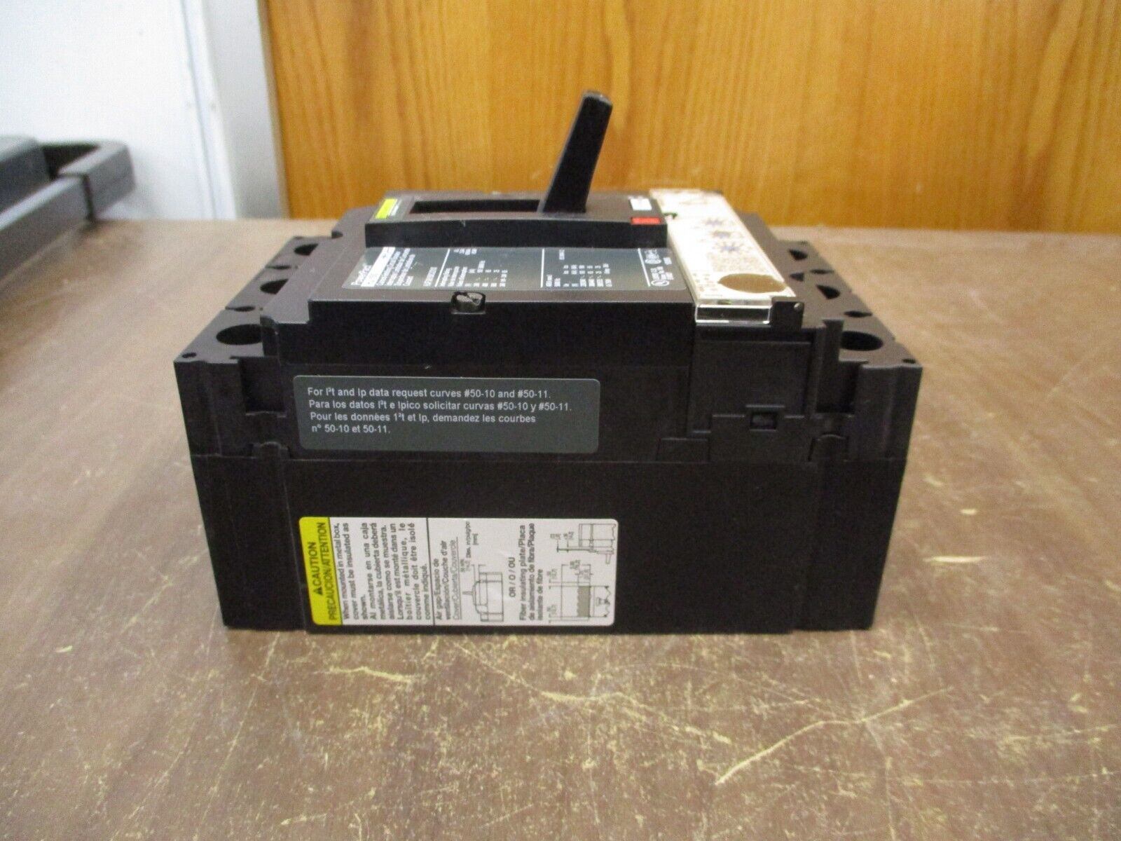 Square D PowerPact HJ 150 Circuit Breaker HJF36150CU31X 150A 600V 3P Used