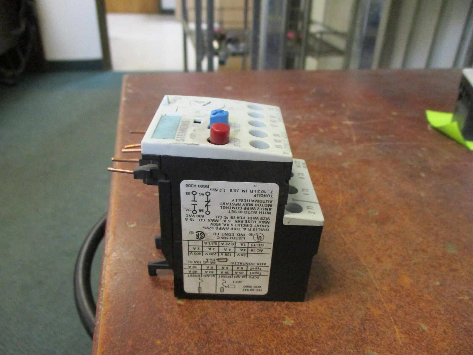 Siemens Solid State Overload  3RB1015-2NB0 Trip: 0.4-1.5A 600V Used