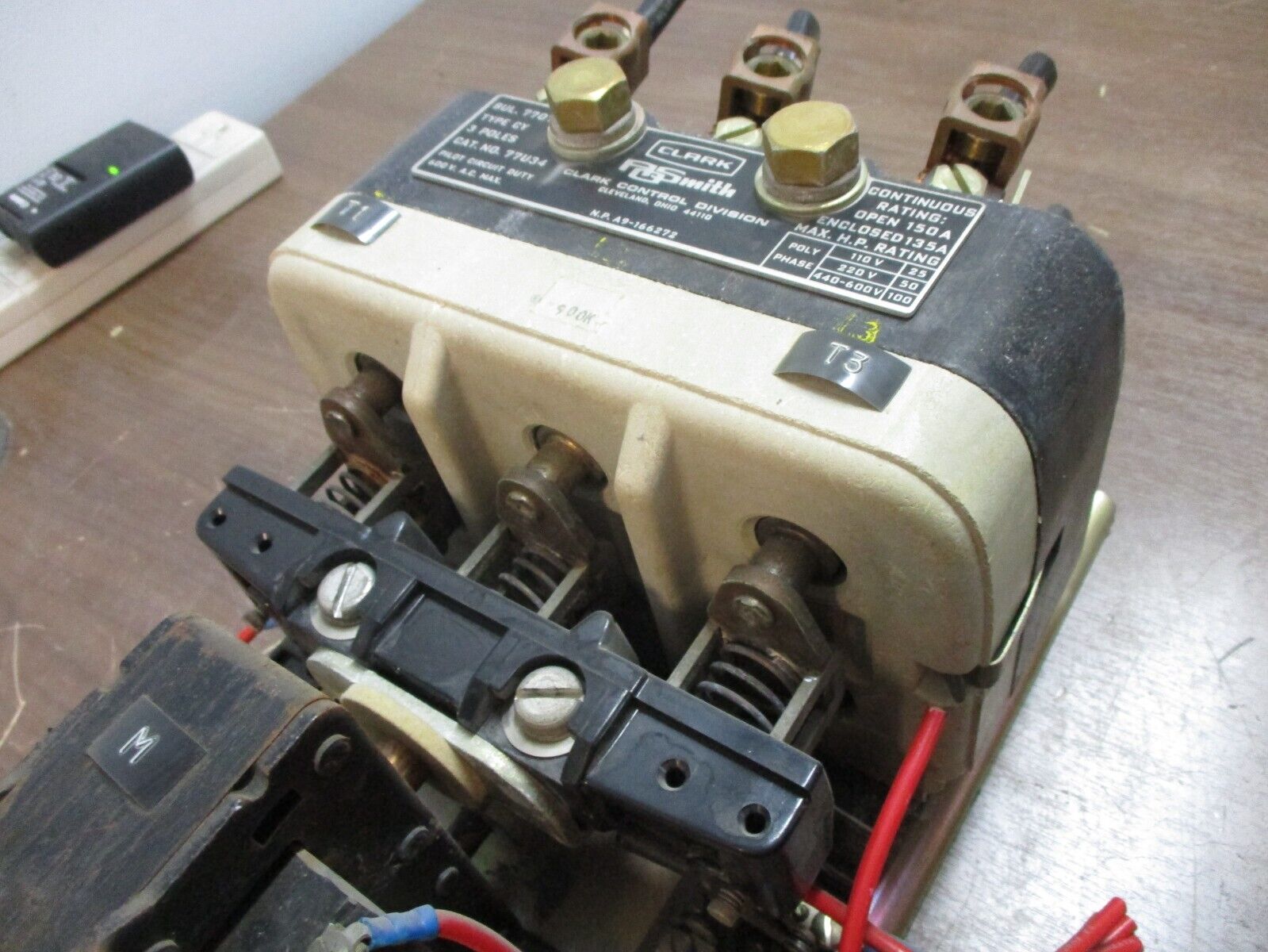 Clark / AO Smith Contactor 77U34 150A 600V 3P Used