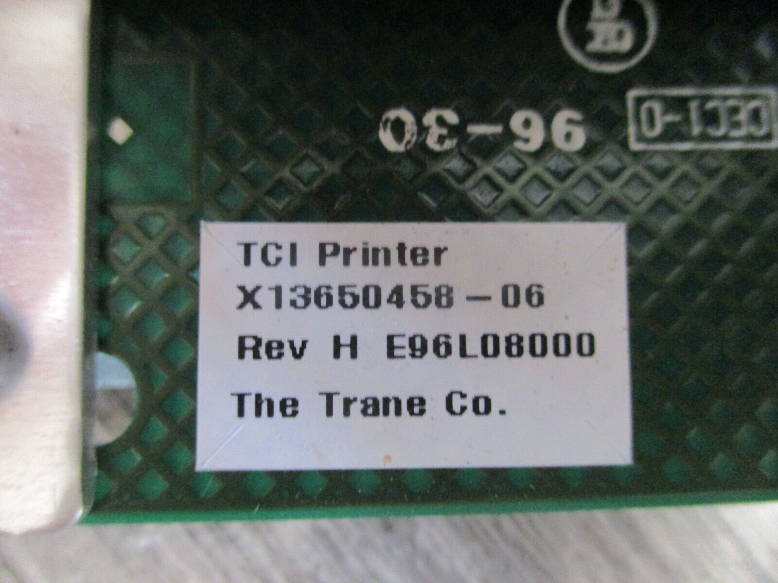 Trane TCI Printer Module X13650458-06 Rev. H Used